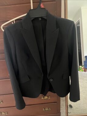 Express Black Women's Tailored Blazer with Notch Lapels